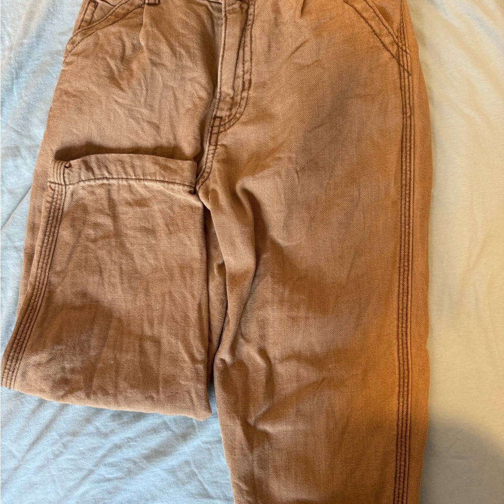 Zara Beige Elastic Waist Pants
